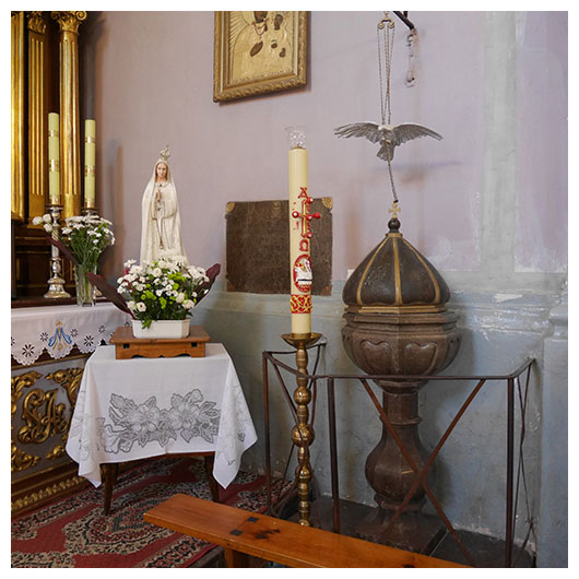 Wnętrze kościoła w Kozłowie