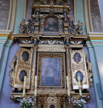 Fragment poliptyku w kozłowskim kościele