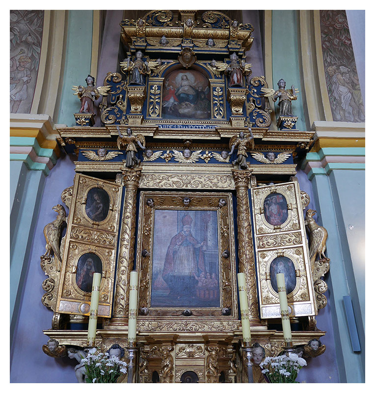 Fragment poliptyku w kozłowskim kościele